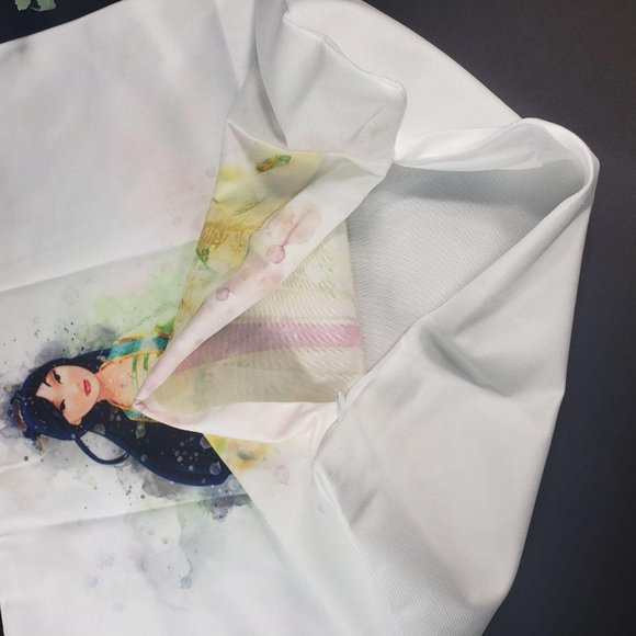 Mulan Princess Mouse Themed Home Decorative Throw White Pillowcase - Picture 10 of 12